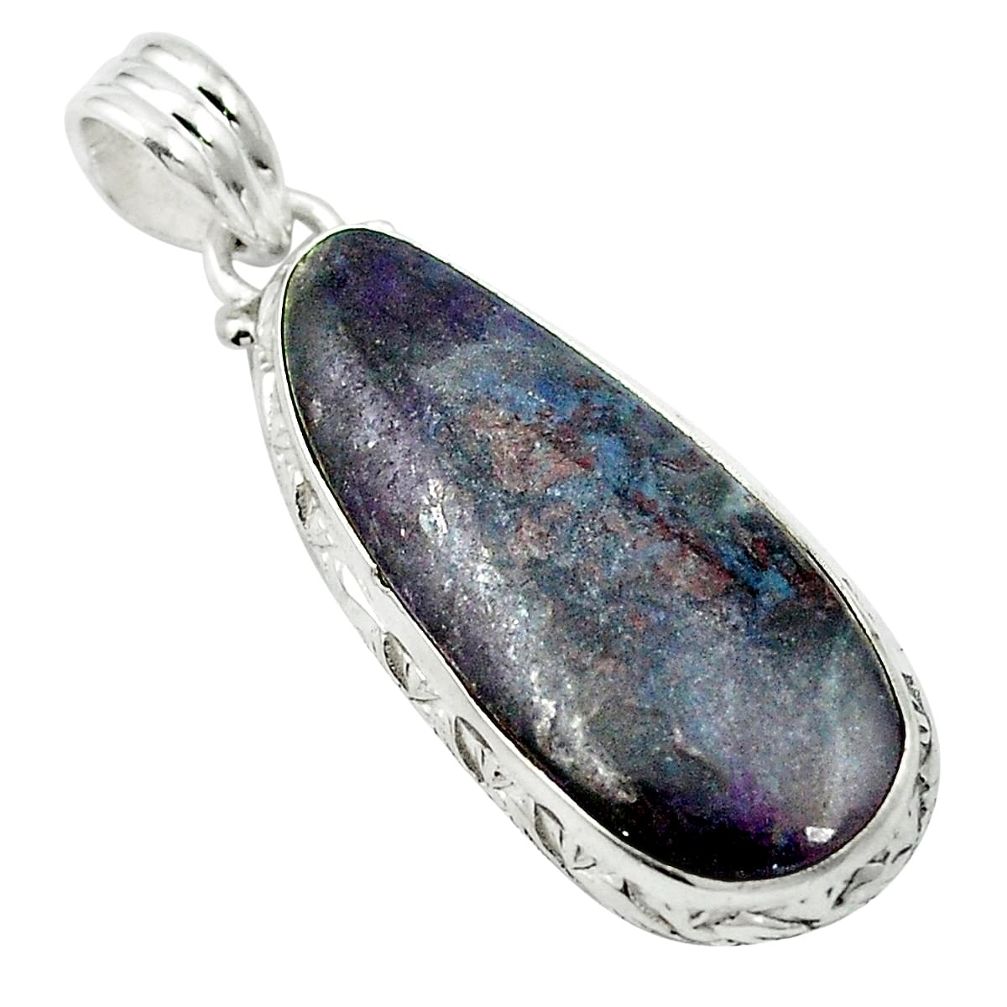 20.12cts natural purple sugilite 925 sterling silver pendant jewelry m52227