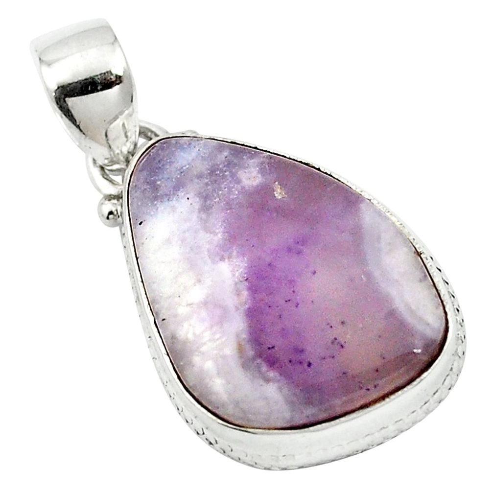 Natural purple opal fancy 925 sterling silver pendant jewelry m52584