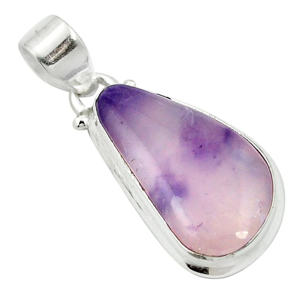 925 sterling silver natural purple opal fancy pendant jewelry m52595