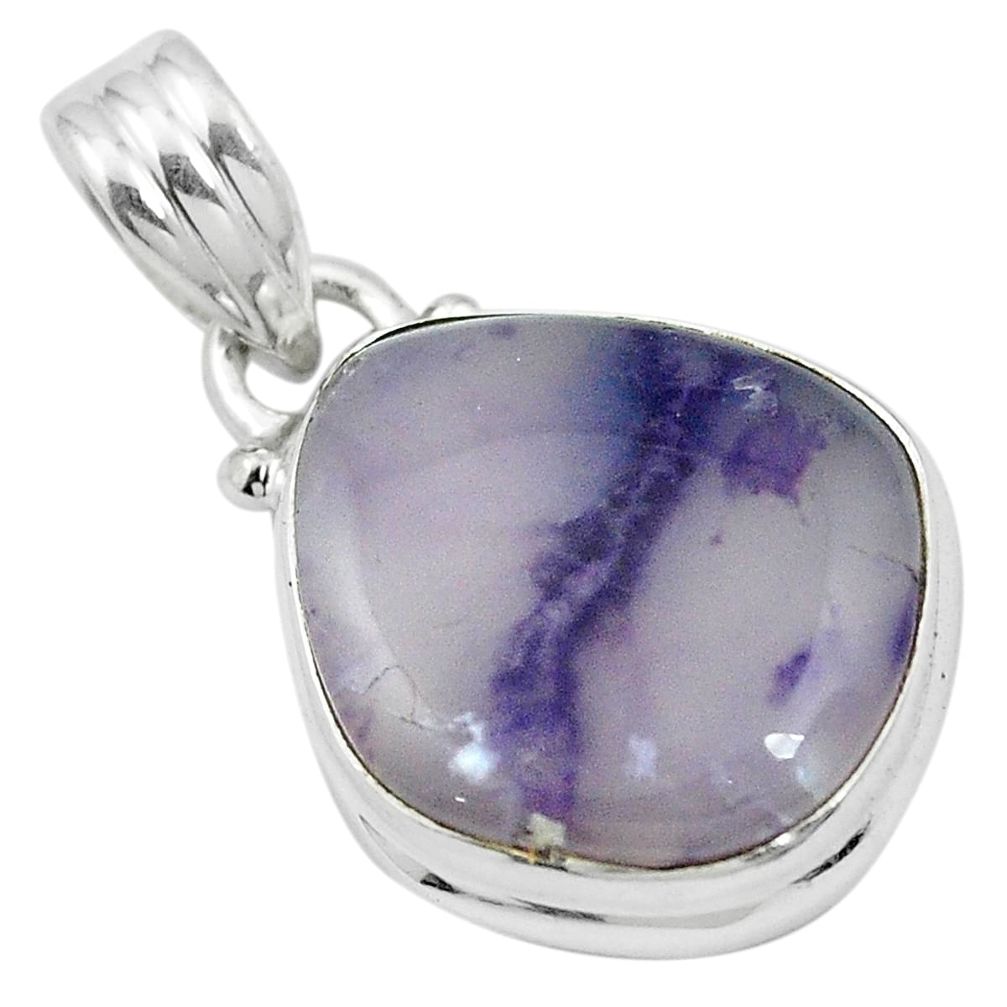 Natural purple opal 925 sterling silver pendant jewelry m52610