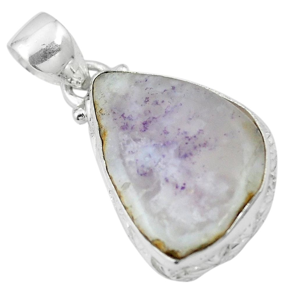 925 sterling silver natural purple opal fancy pendant jewelry m52614