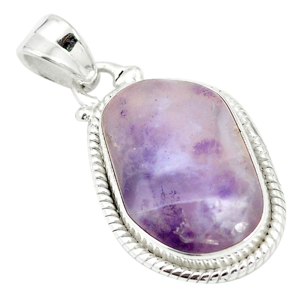 925 sterling silver natural purple opal fancy shape pendant jewelry m56675