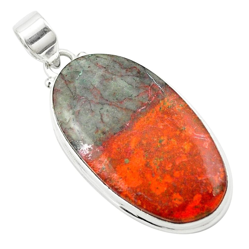 34.24cts sonora sunrise (cuprite chrysocolla) 925 sterling silver pendant m58514