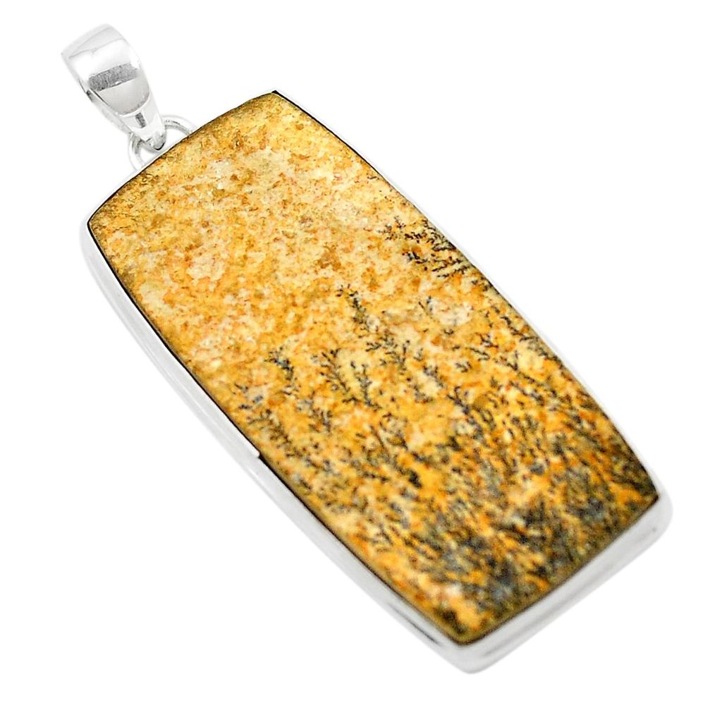 Natural multi color germany psilomelane dendrite 925 silver pendant m58631