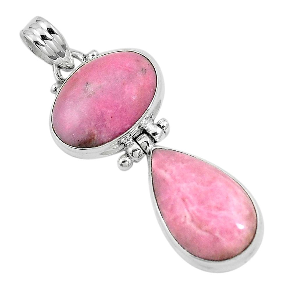 925 sterling silver natural pink petalite pendant jewelry m68624