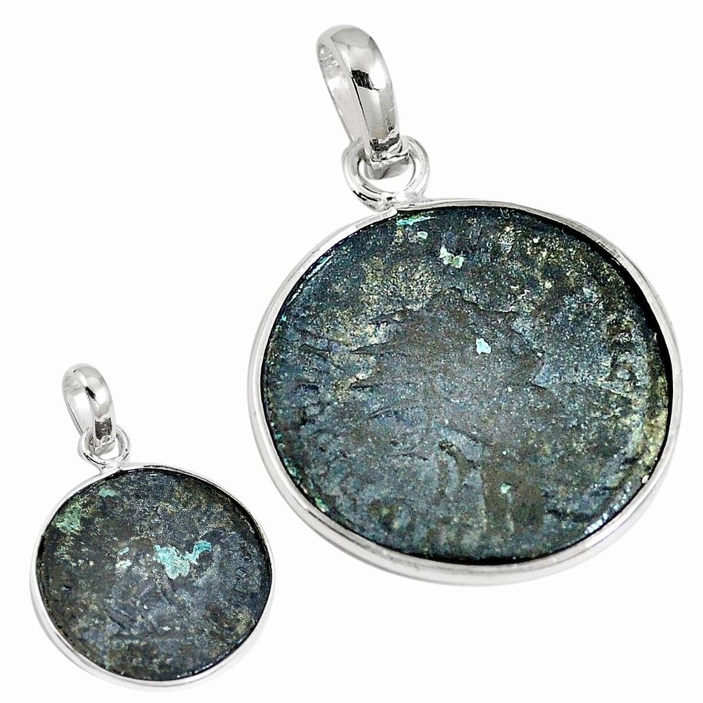 Roman coins ancient coinage 925 sterling silver pendant jewelry m70351
