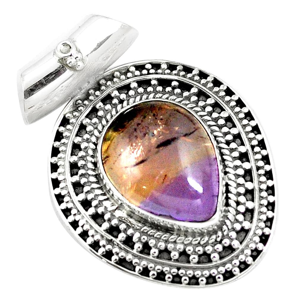 10.68cts natural purple ametrine 925 sterling silver pendant jewelry m84700