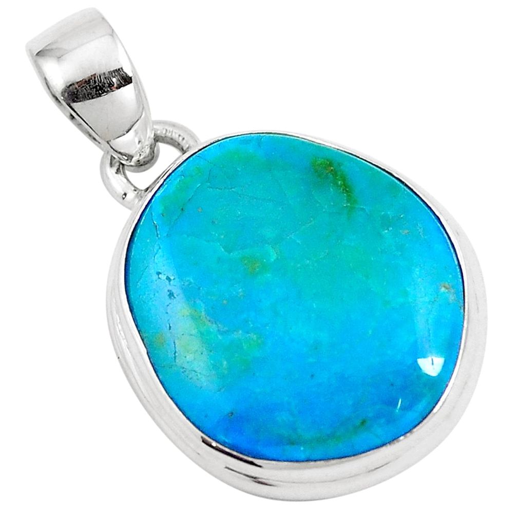 12.18cts natural green opaline 925 sterling silver pendant jewelry m85289