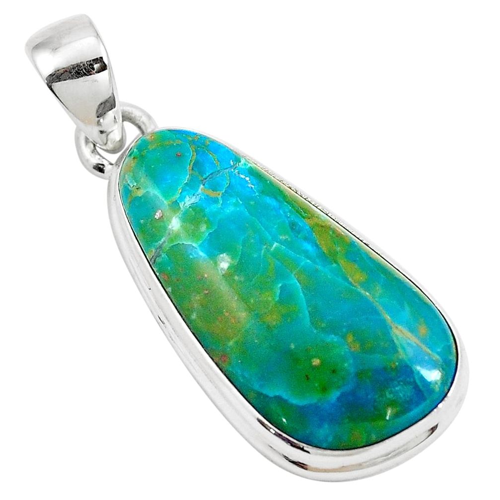 14.72cts natural green opaline 925 sterling silver pendant jewelry m85298