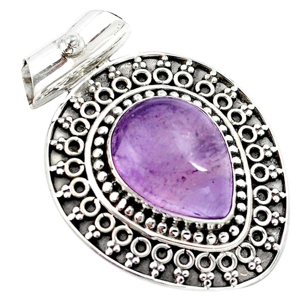 10.44cts natural purple ametrine 925 sterling silver pendant jewelry m91970