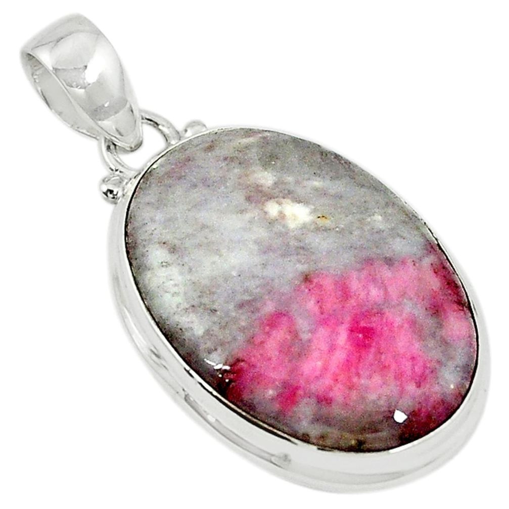 Natural purple lepidolite 925 sterling silver pendant jewelry m9394