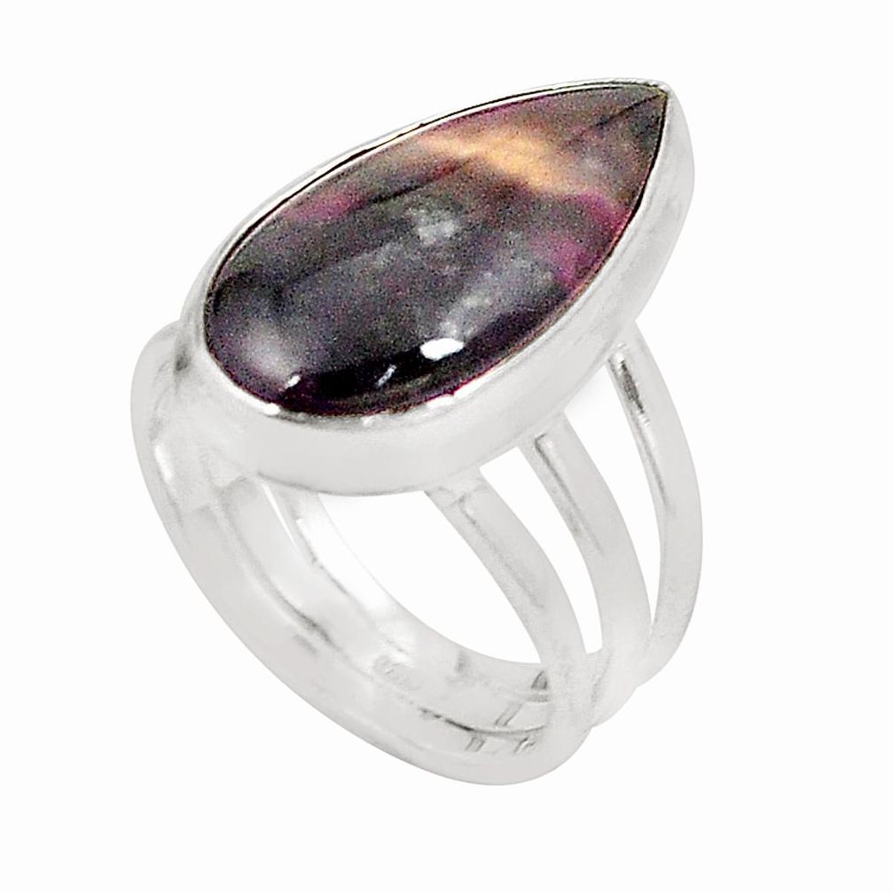 Natural purple sugilite 925 sterling silver ring jewelry size 7 m30709