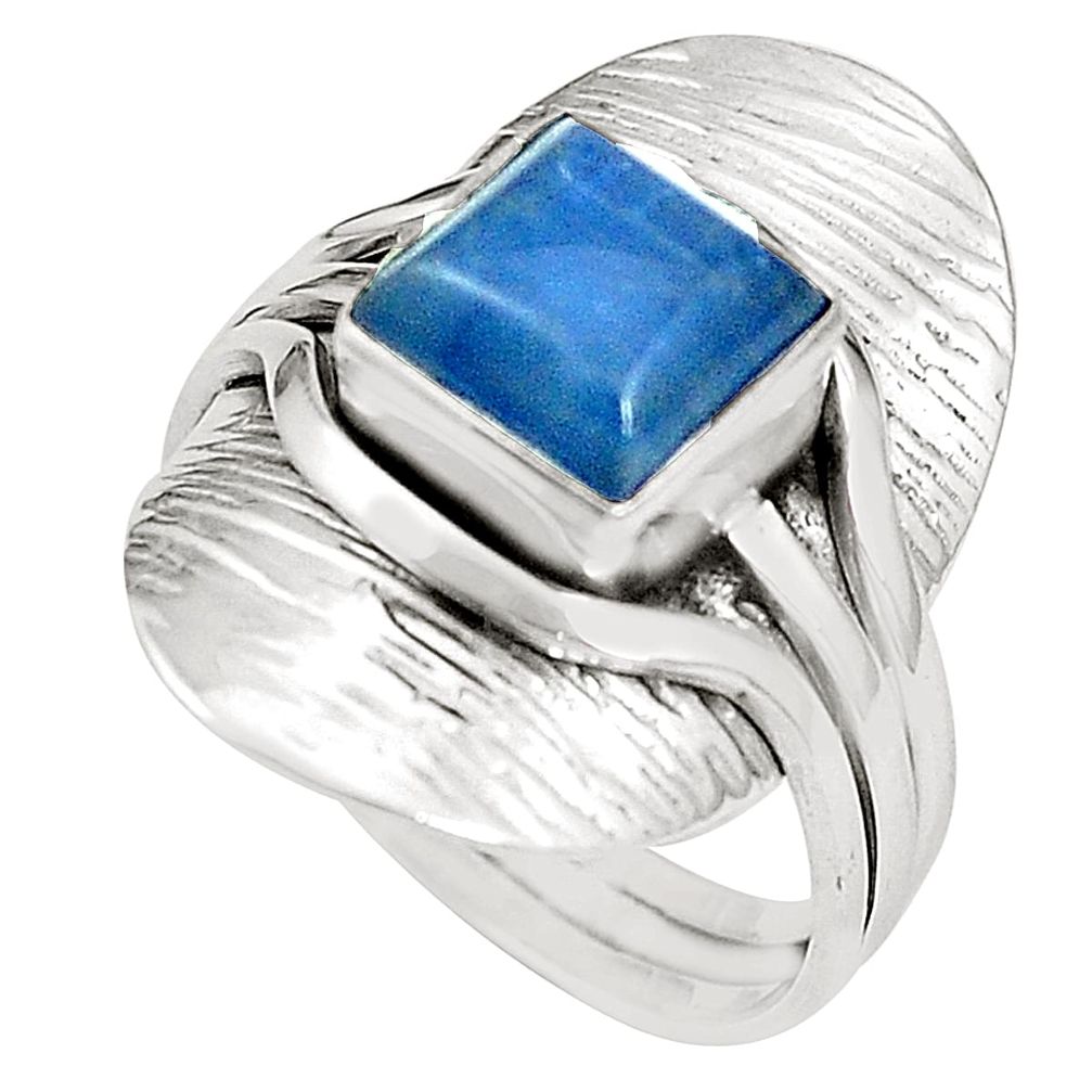 925 sterling silver natural blue kyanite ring jewelry size 8.5 m39679