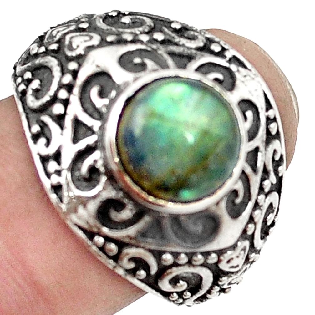 925 sterling silver natural blue labradorite ring jewelry size 8 m45900