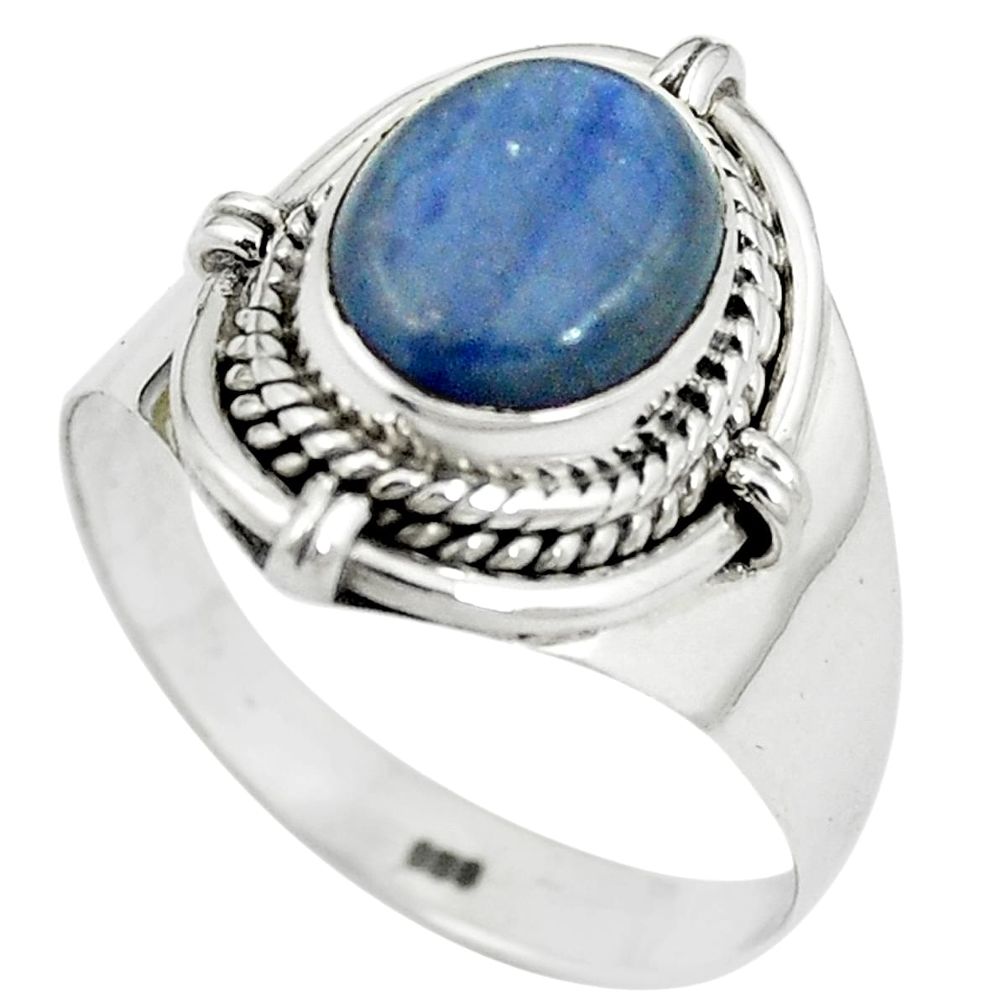 Natural blue kyanite 925 sterling silver ring jewelry size 8.5 m55968