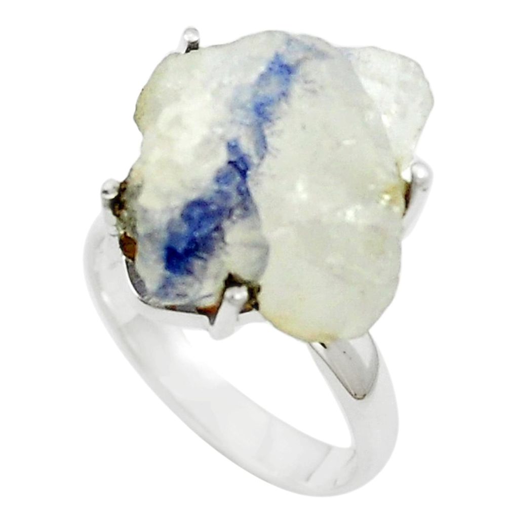 Natural blue dumortierite 925 sterling silver ring jewelry size 7 m58908