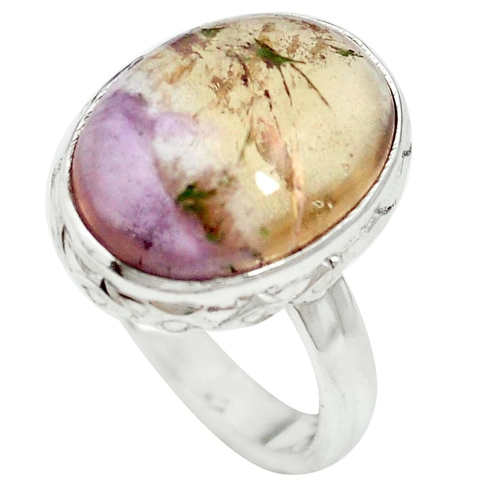 Natural purple ametrine 925 sterling silver ring jewelry size 7 m60017