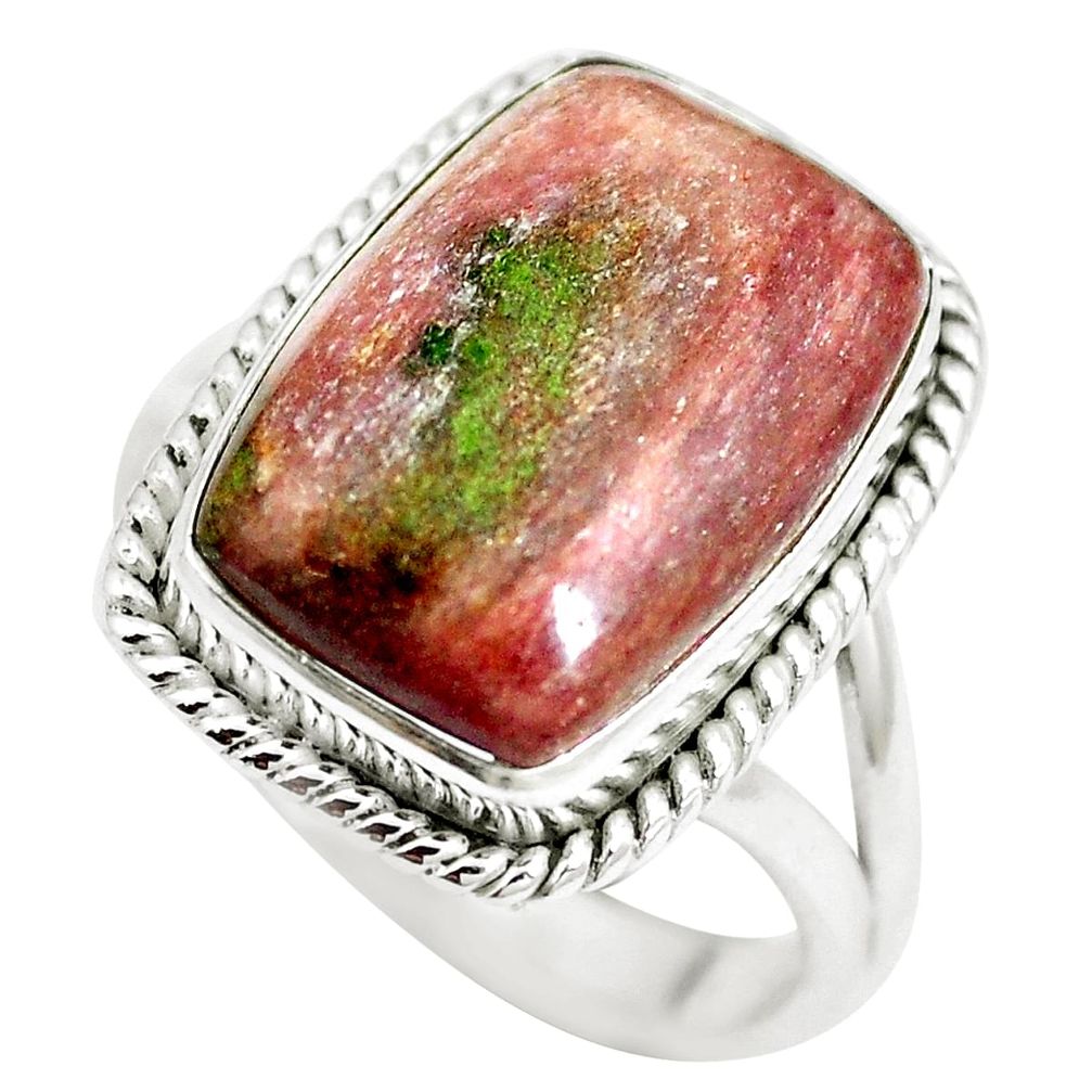 Natural purple muscovite 925 sterling silver ring jewelry size 8 m63581