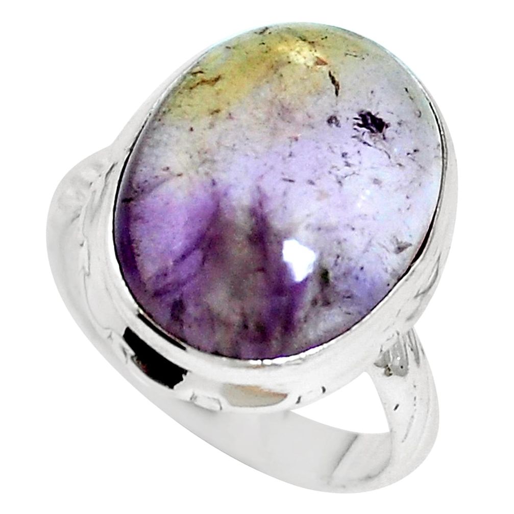 Natural purple ametrine 925 sterling silver ring jewelry size 6 m64982