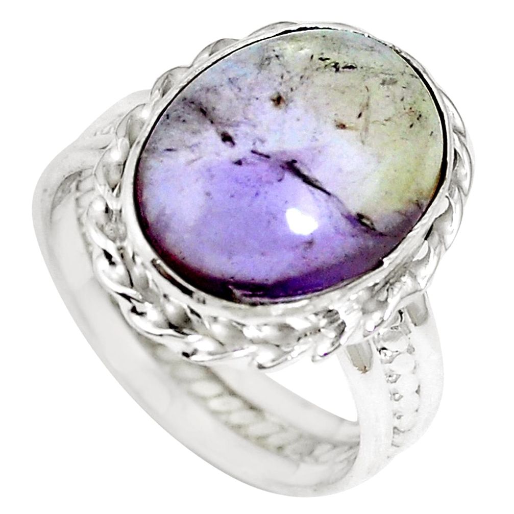 Natural purple ametrine 925 sterling silver ring jewelry size 8.5 m64989