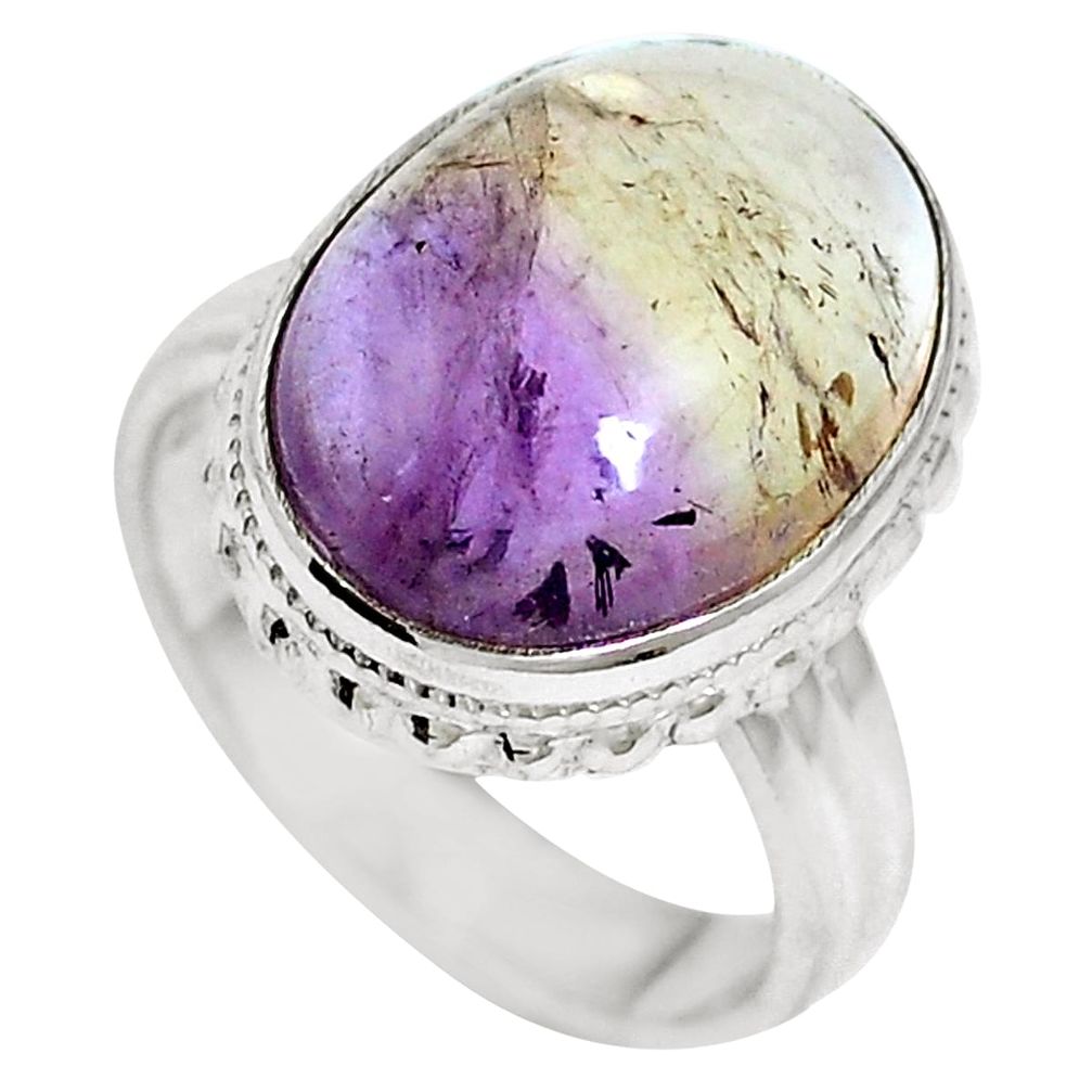 Natural purple ametrine 925 sterling silver ring jewelry size 7 m64998