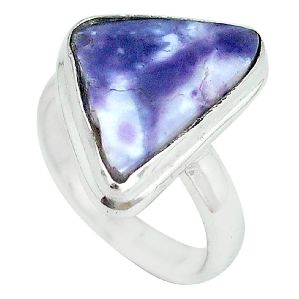 Natural purple opal 925 sterling silver ring jewelry size 5.5 m6883