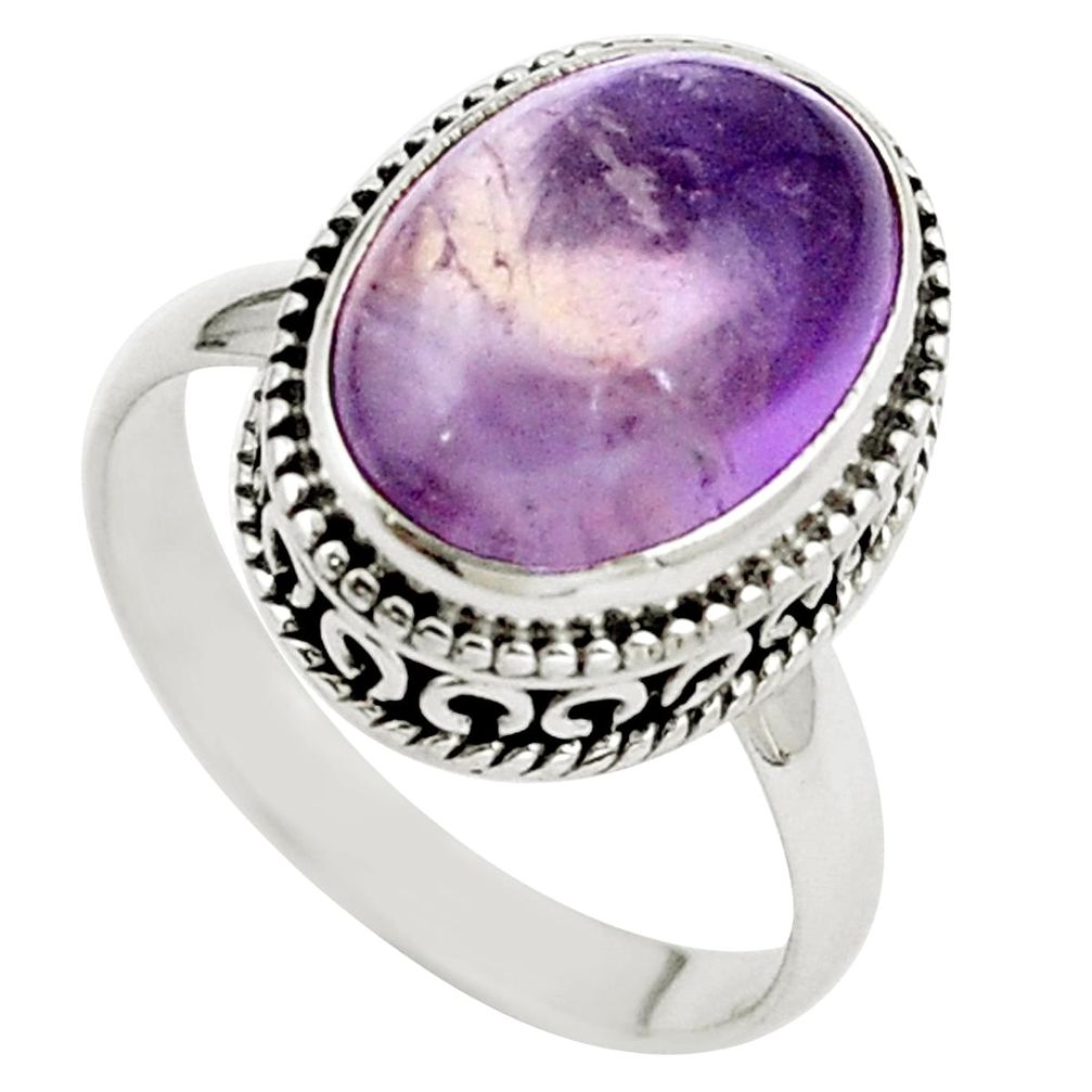 Natural purple ametrine 925 sterling silver ring jewelry size 7.5 m77705