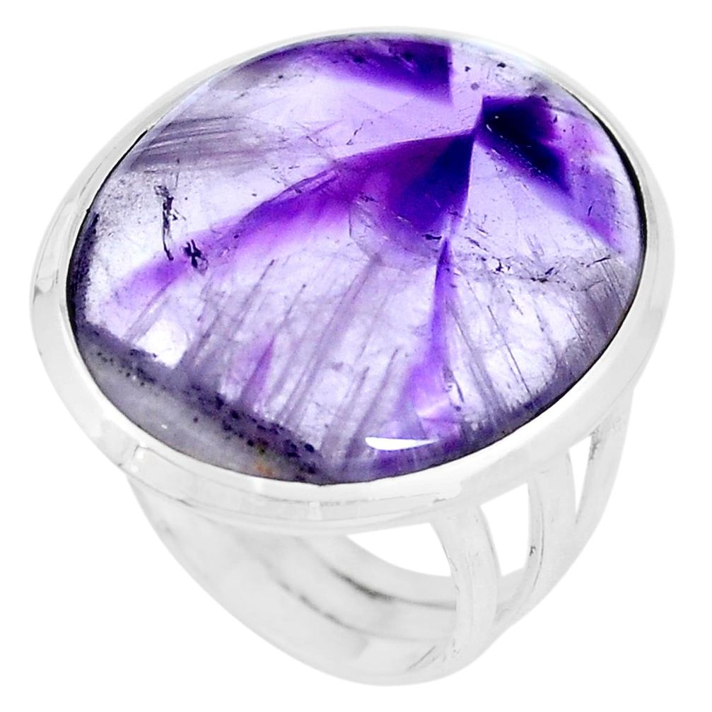 Natural purple amethyst 925 sterling silver ring jewelry size 8 m79013
