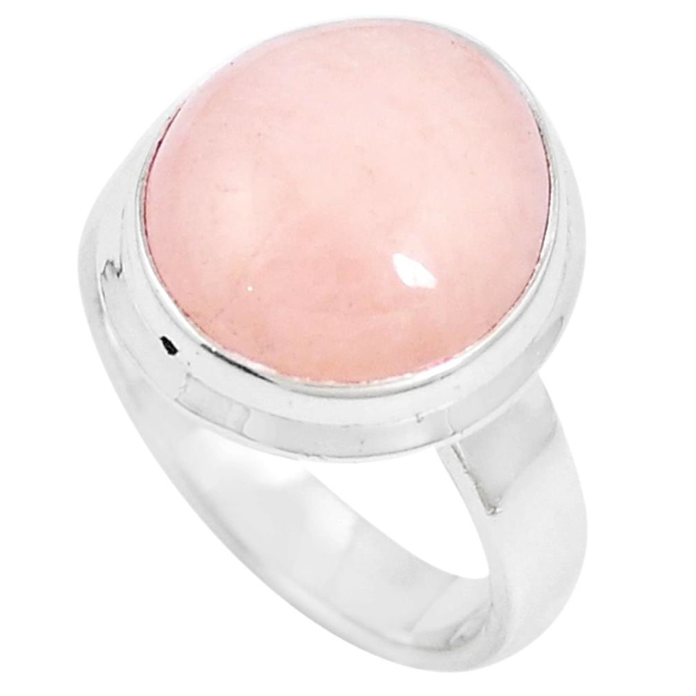 7.83cts natural pink morganite 925 sterling silver ring jewelry size 7 m87657