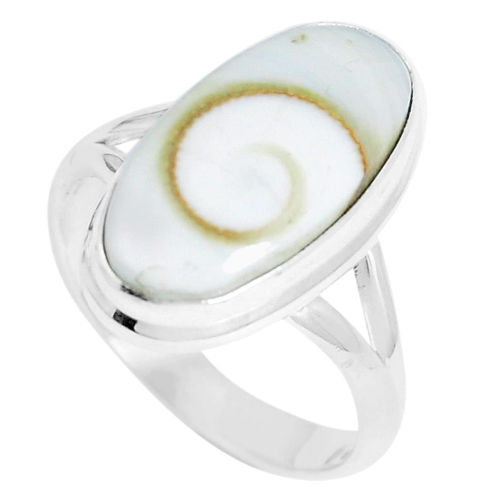 7.12cts natural white shiva eye 925 silver solitaire ring jewelry size 8 m88985