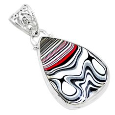 10.22cts brown florida auger shell 925 sterling silver pendant jewelry p12486