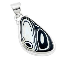 10.22cts brown florida auger shell 925 sterling silver pendant jewelry p12560