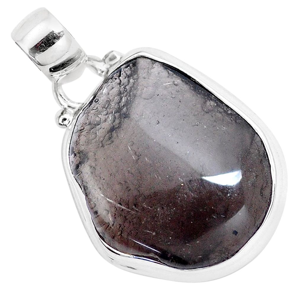 15.02cts natural brown agni manitite 925 sterling silver pendant jewelry p12963