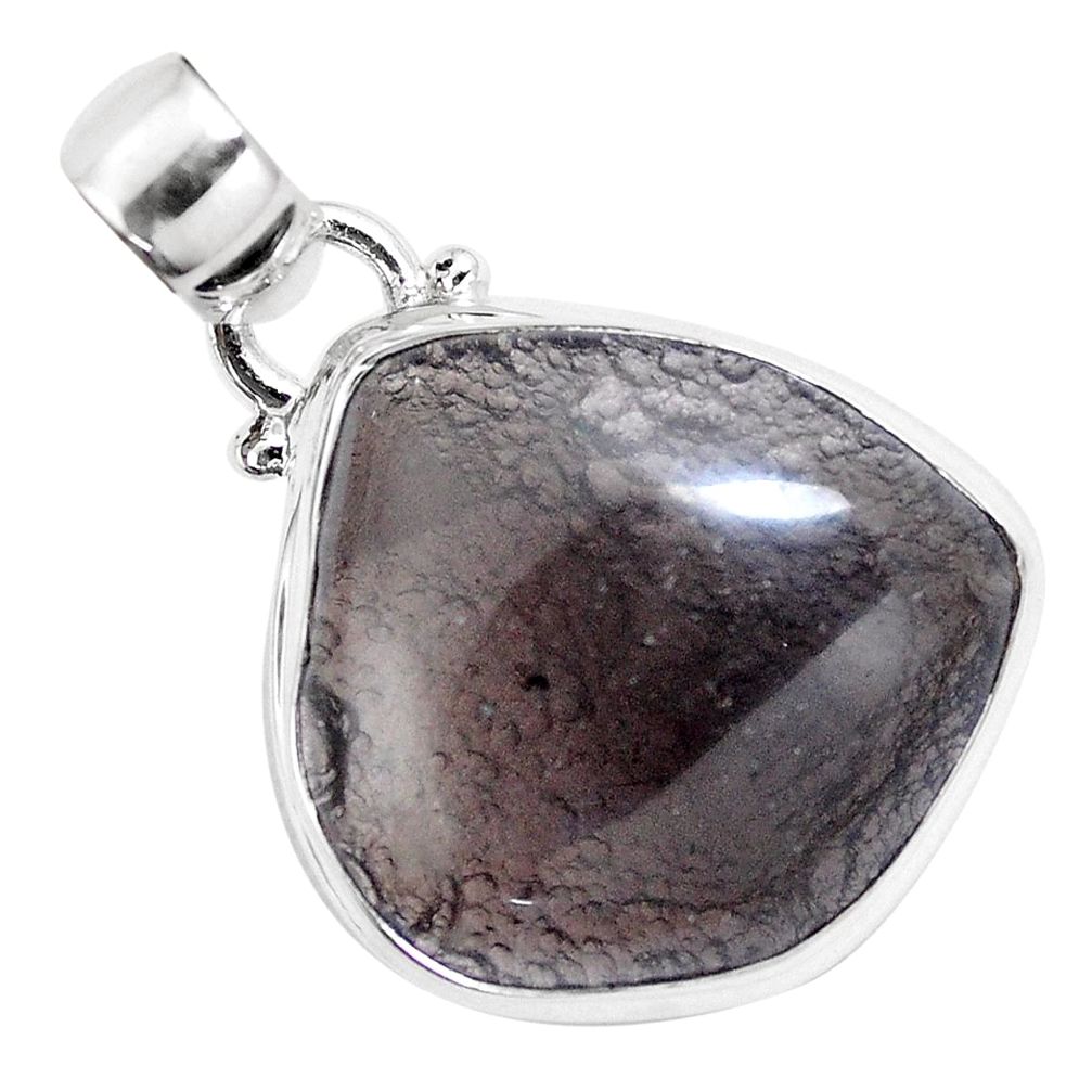 14.14cts natural brown agni manitite 925 sterling silver pendant jewelry p12972