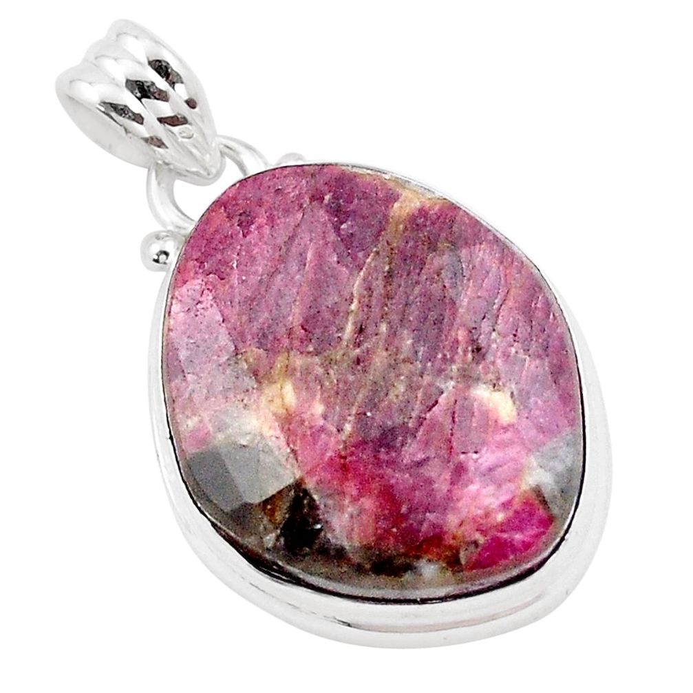 925 sterling silver 16.73cts natural pink tourmaline pendant jewelry p13666