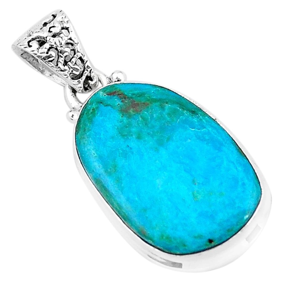 11.69cts natural green opaline 925 sterling silver pendant jewelry p20327