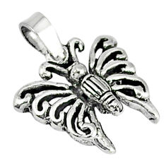 925 sterling silver indonesian bali style solid butterfly pendant jewelry p2408