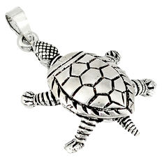 3d moving tortoise charm solid 925 sterling silver turtle pendant jewelry p2456