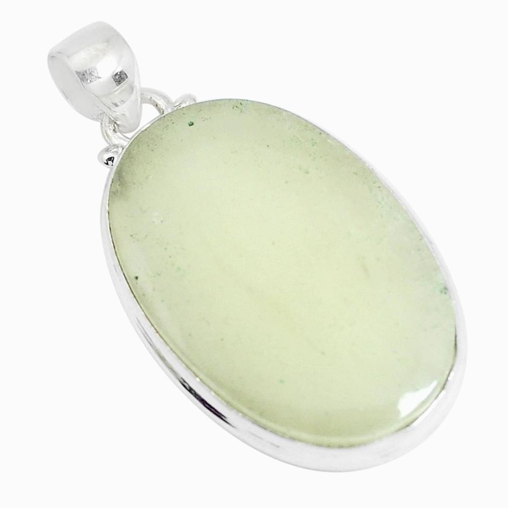 21.48cts natural libyan desert glass (gold tektite) 925 silver pendant p25479