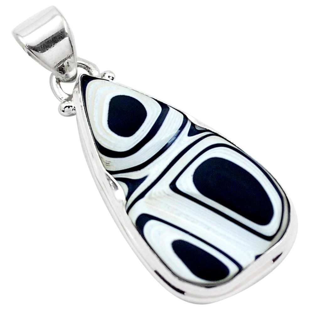 11.20cts fordite detroit agate 925 sterling silver pendant jewelry p26119