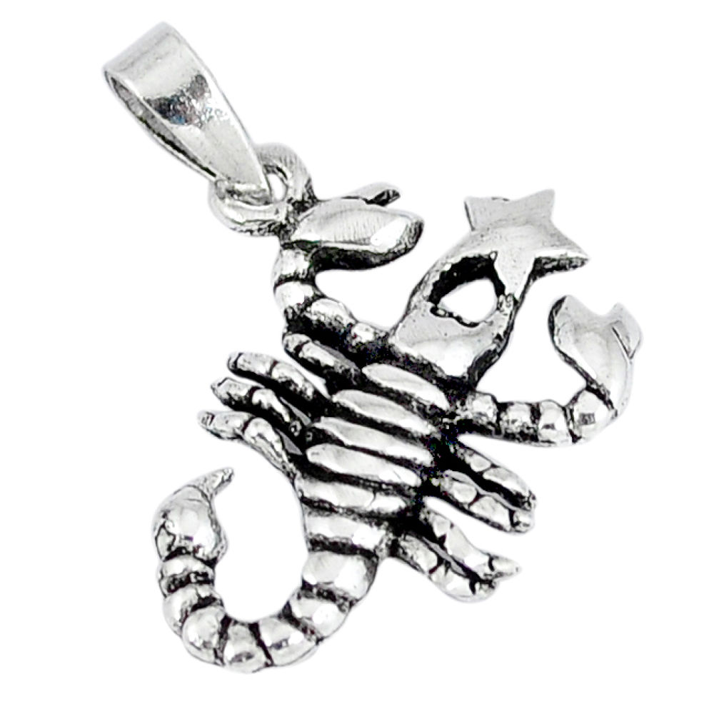 2.69gms indonesian bali style solid 925 sterling silver scorpion pendant p4185