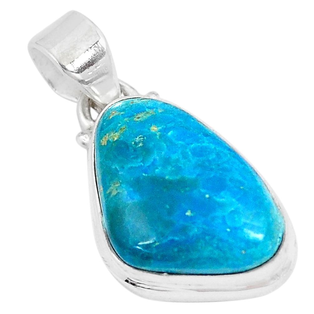 12.22cts natural green opaline 925 sterling silver pendant jewelry p8537