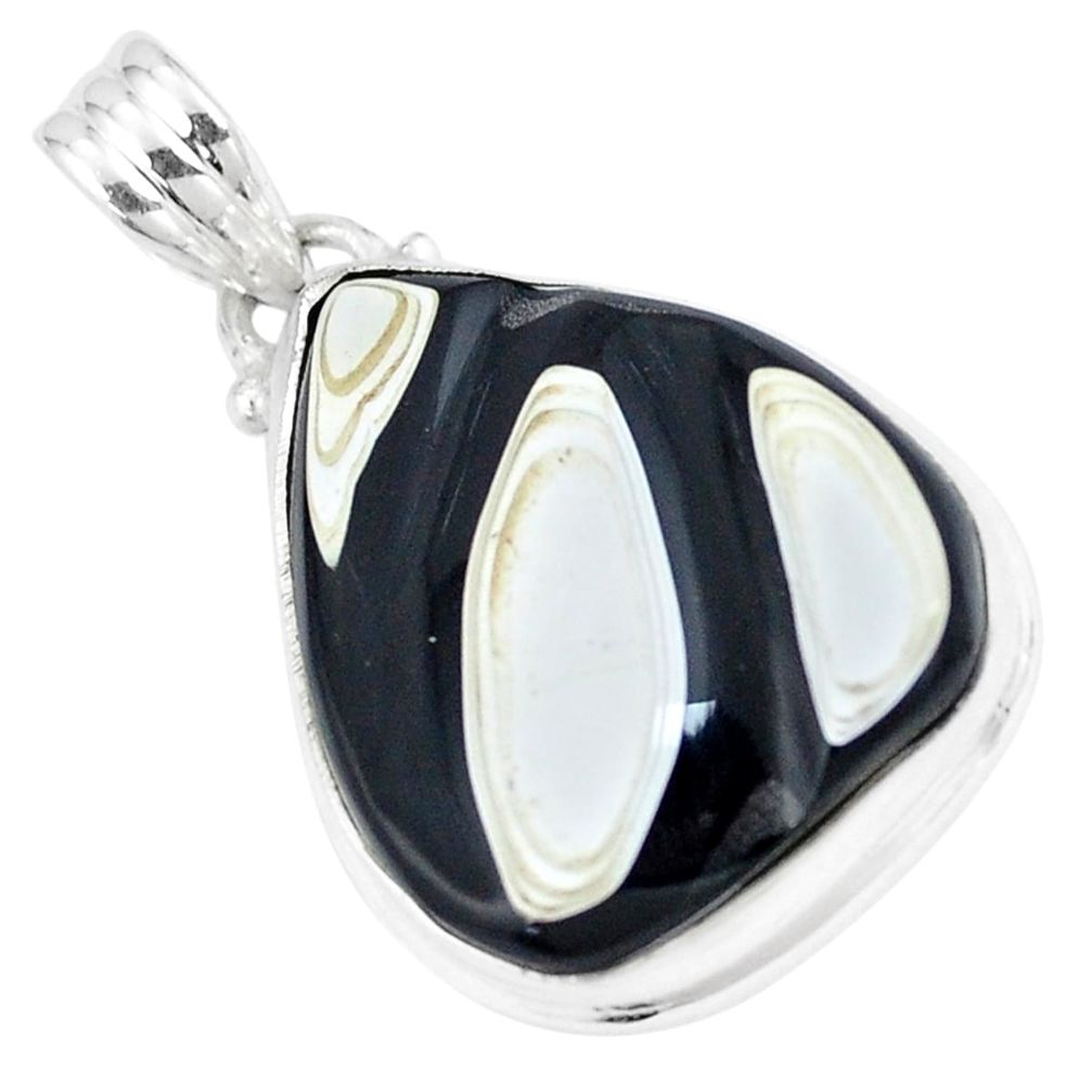 10.22cts fordite detroit agate 925 sterling silver pendant jewelry p8624