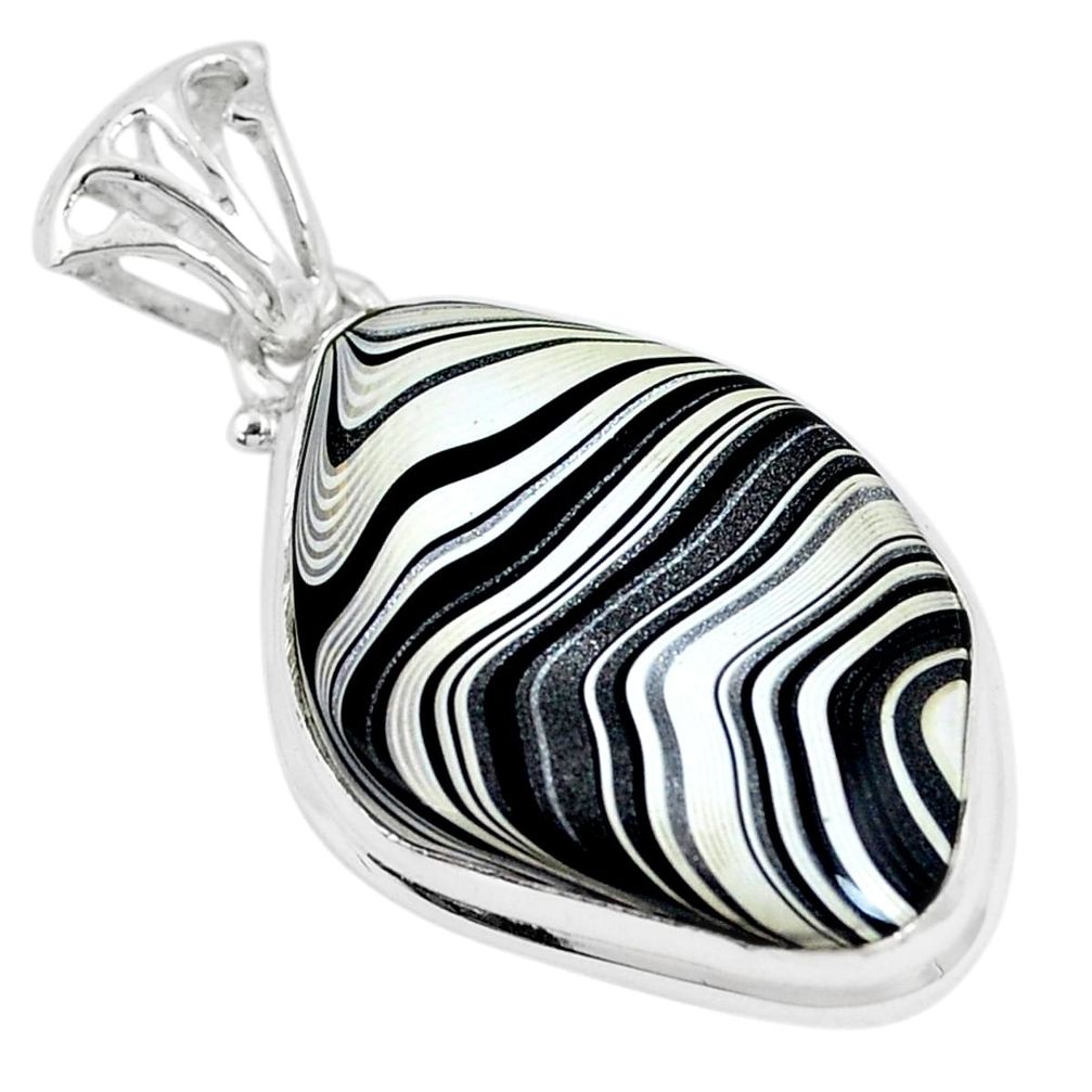11.26cts fordite detroit agate 925 sterling silver pendant jewelry p8631