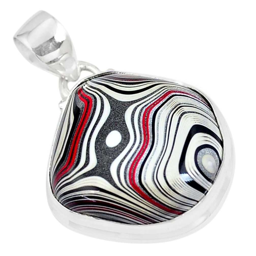 11.26cts fordite detroit agate 925 sterling silver pendant jewelry p8637