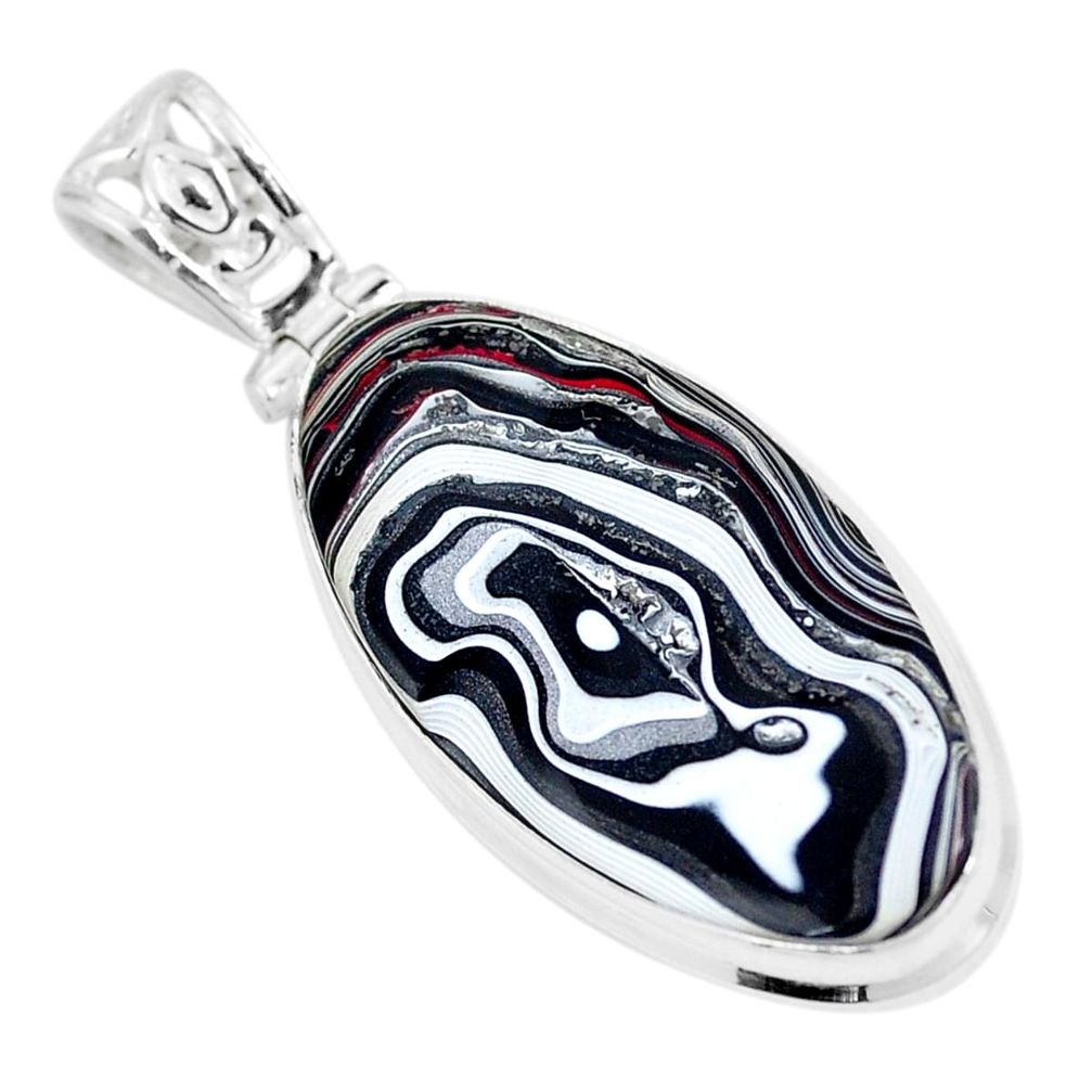 14.14cts fordite detroit agate fancy 925 sterling silver pendant jewelry p8638