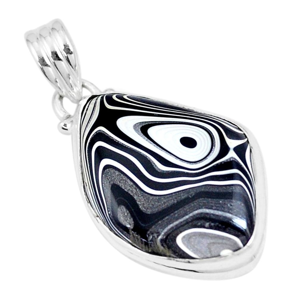 11.74cts fordite detroit agate 925 sterling silver pendant jewelry p8653