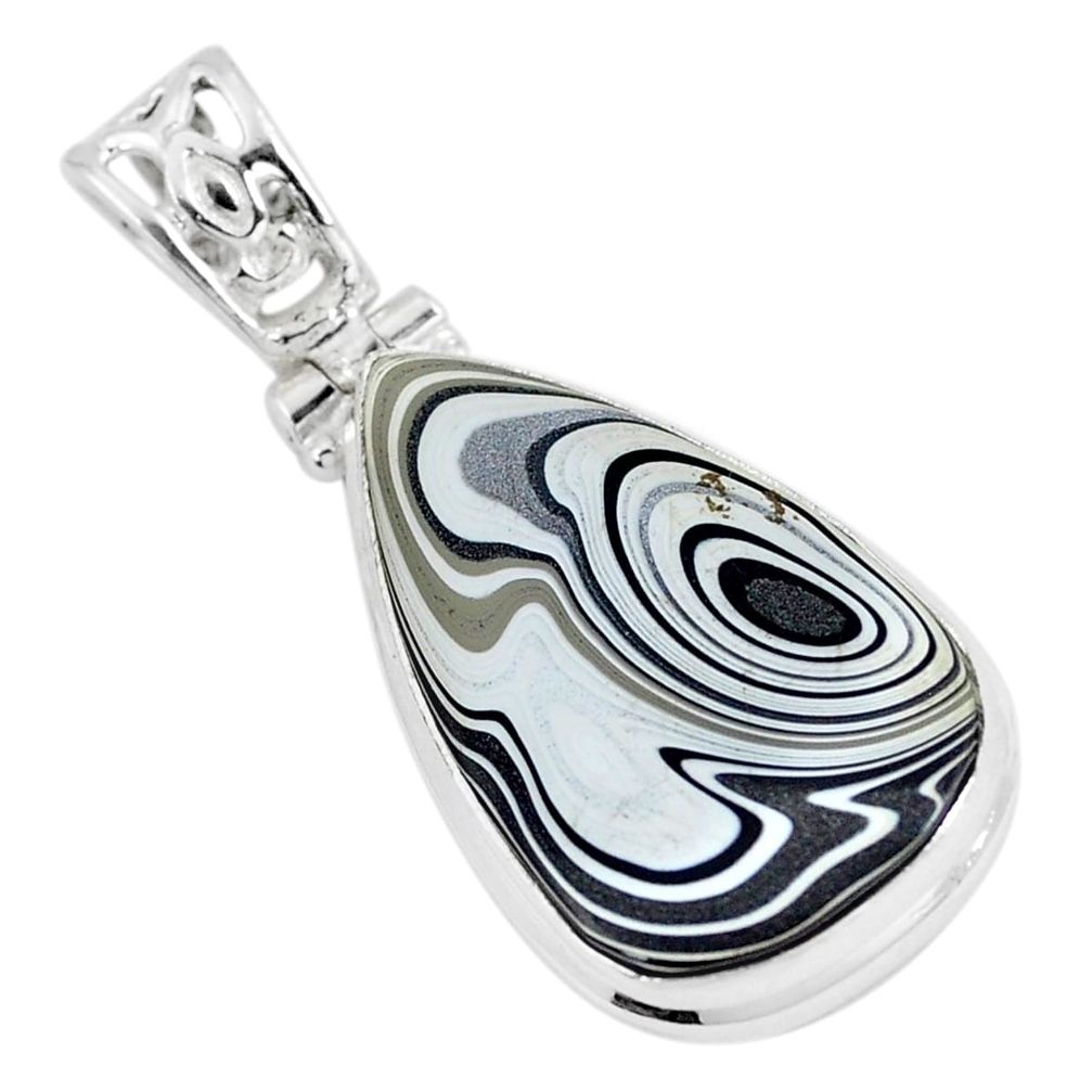 14.23cts fordite detroit agate 925 sterling silver pendant jewelry p8655
