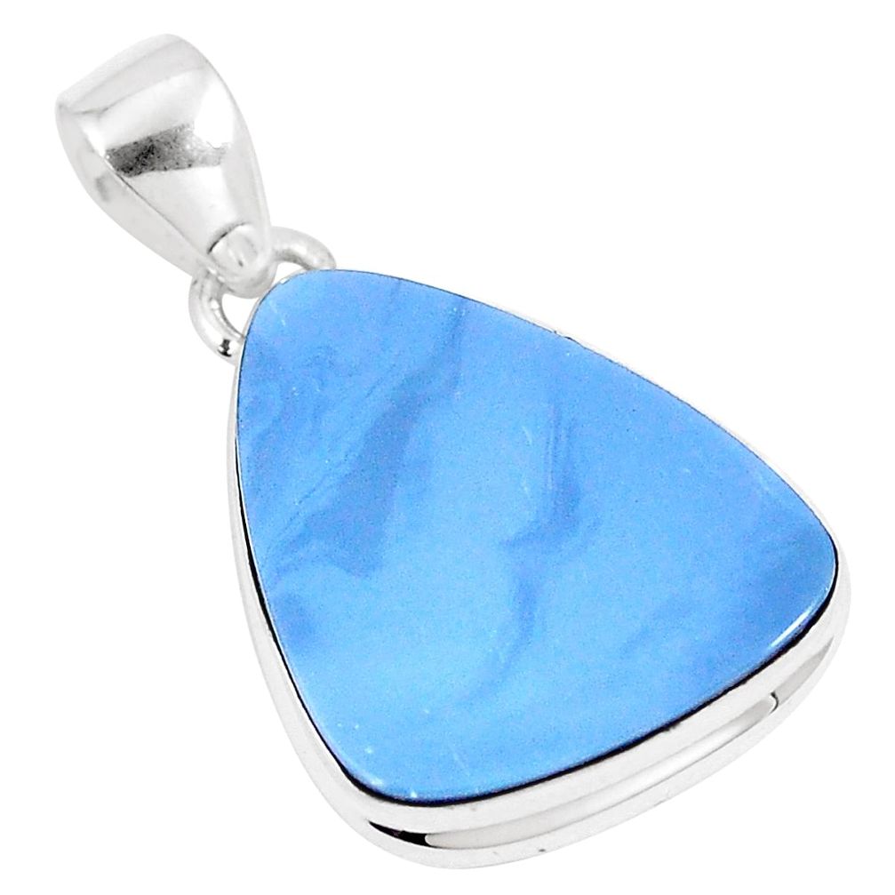 9.80cts natural blue doublet opal australian 925 sterling silver pendant p8742