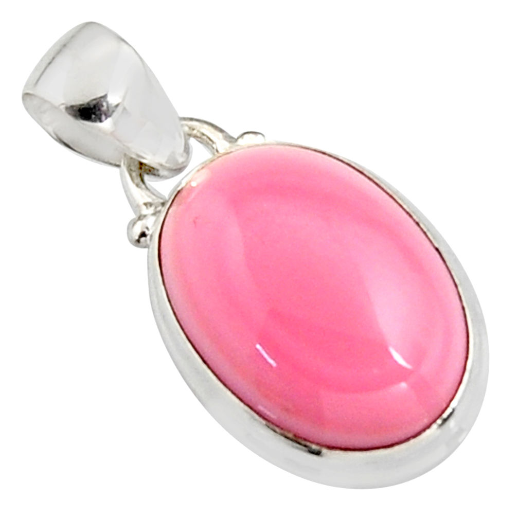 13.15cts natural pink queen conch shell 925 sterling silver pendant r5363